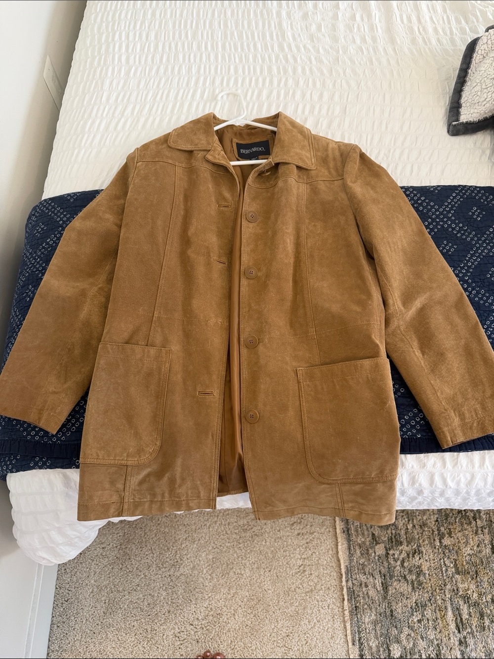 Bernardo Brown Suede Leather Jacket